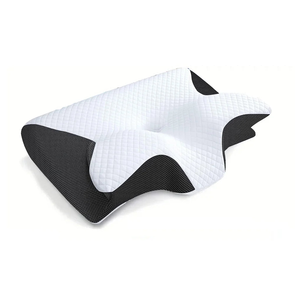 1Pc Memory Foam Cervical Pillow – 2-in-1 Ergonomic Contour Orthopedic Pillow for Neck Pain Relief, Designed for Optimal Support and Comfort