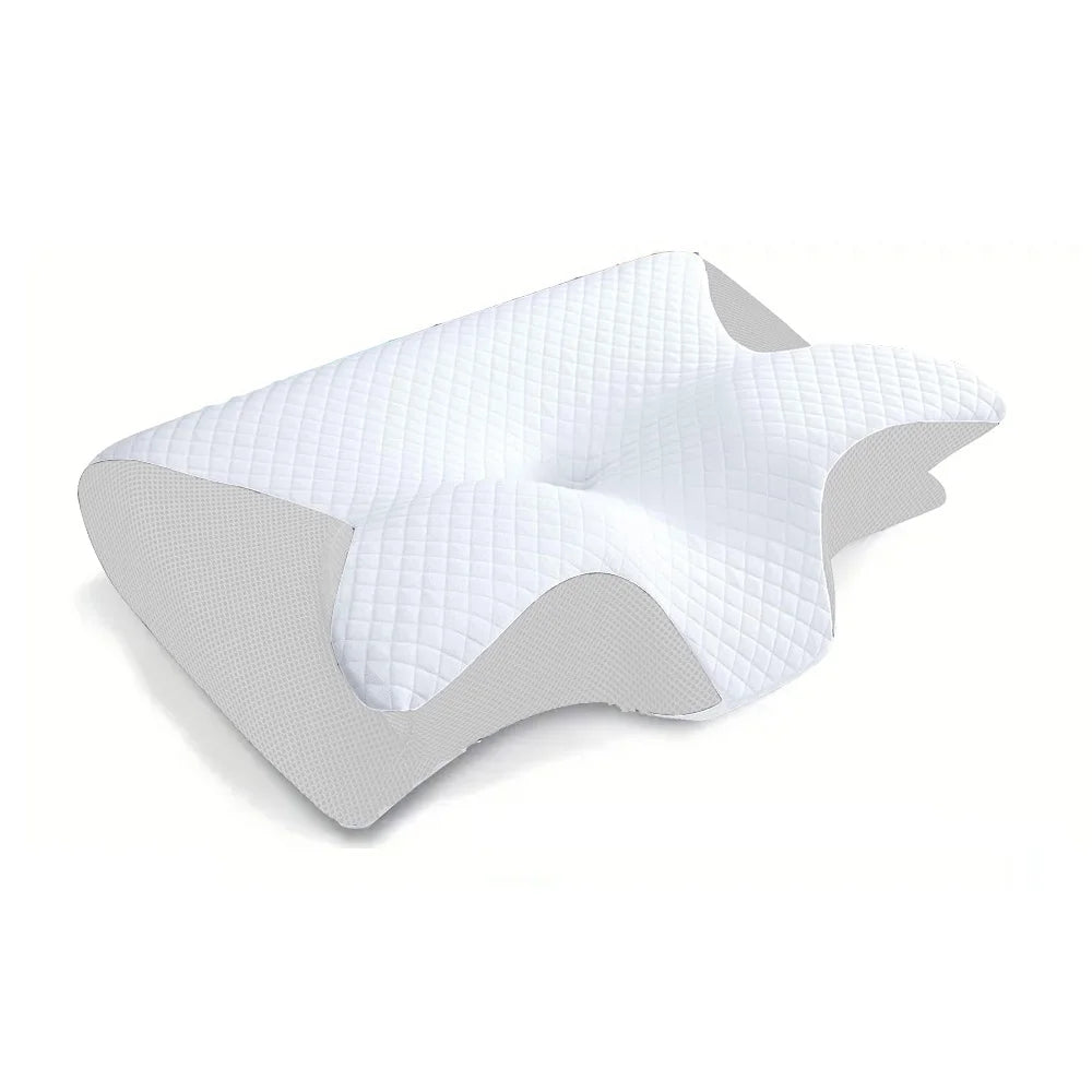 1Pc Memory Foam Cervical Pillow – 2-in-1 Ergonomic Contour Orthopedic Pillow for Neck Pain Relief, Designed for Optimal Support and Comfort