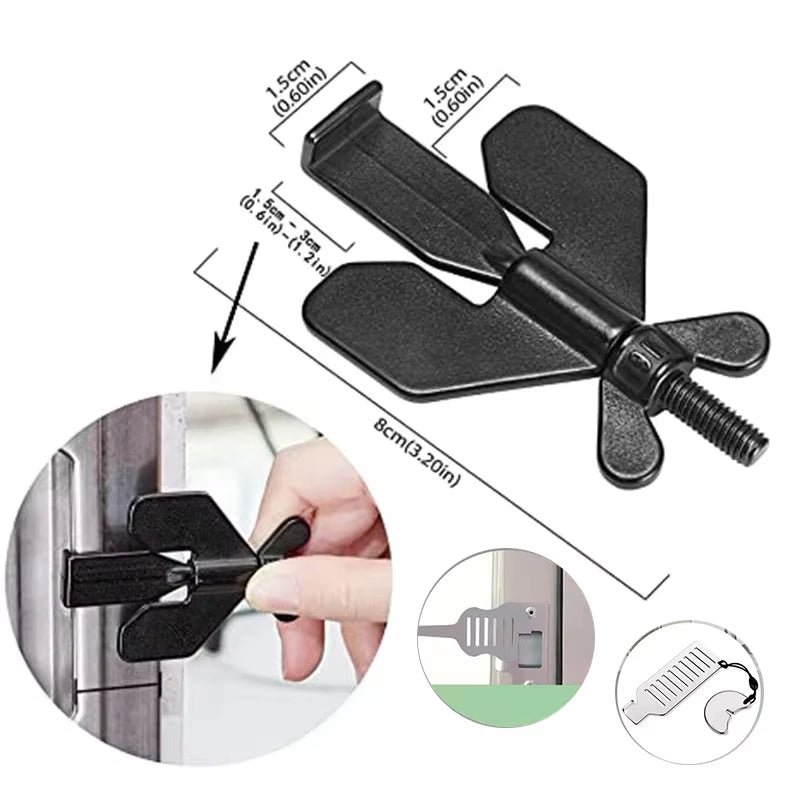 Portable Door Lock – Travel Safety Lock for Hotels, Airbnb, Home Security & Privacy Protection